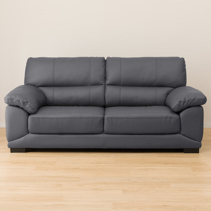 3 Seat Sofa Wall 3-KD Leather-C1 GY