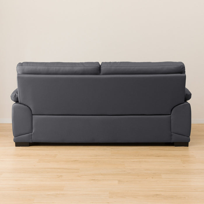 3 Seat Sofa Wall 3-KD Leather-C1 GY