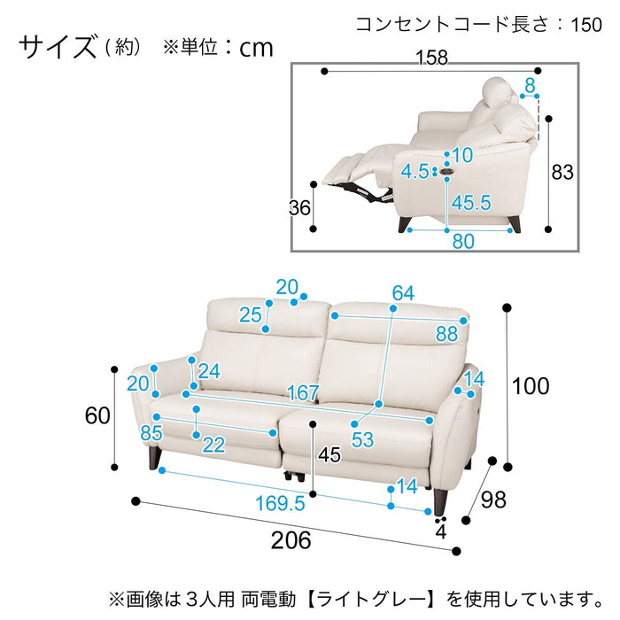 3P Electric Sofa Anhelo NB RE