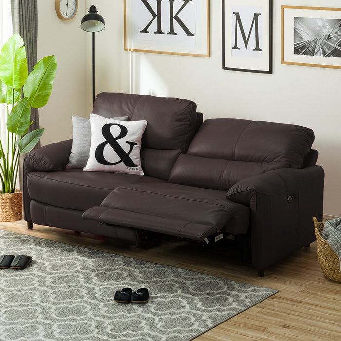 3P Left-Arm Electric Sofa Jaffa NB DBR