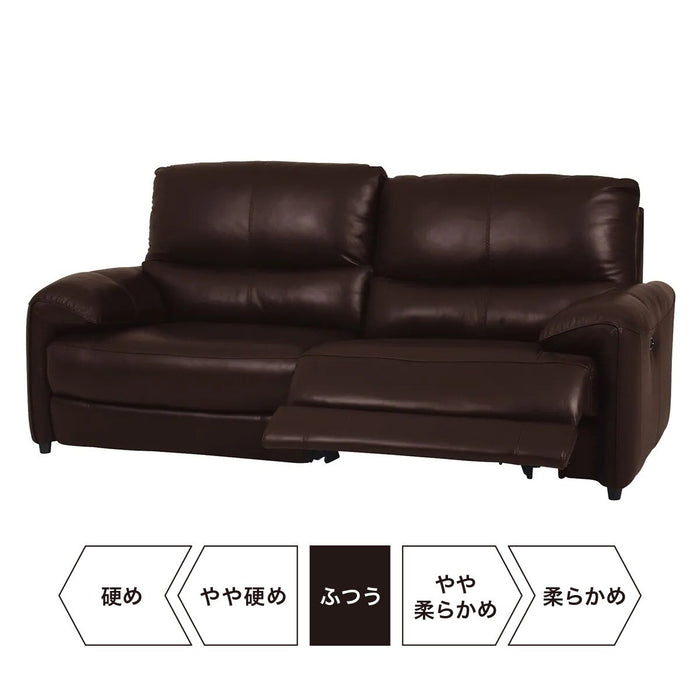 3P Left-Arm Electric Sofa Jaffa NB DBR