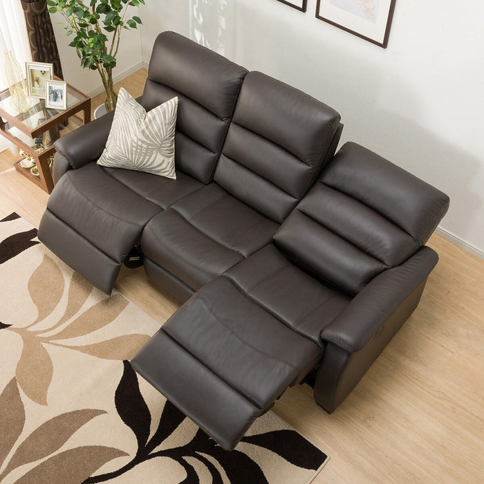 3 Seat Recliner Sofa N-Believa DBR2-SZN116 Leather