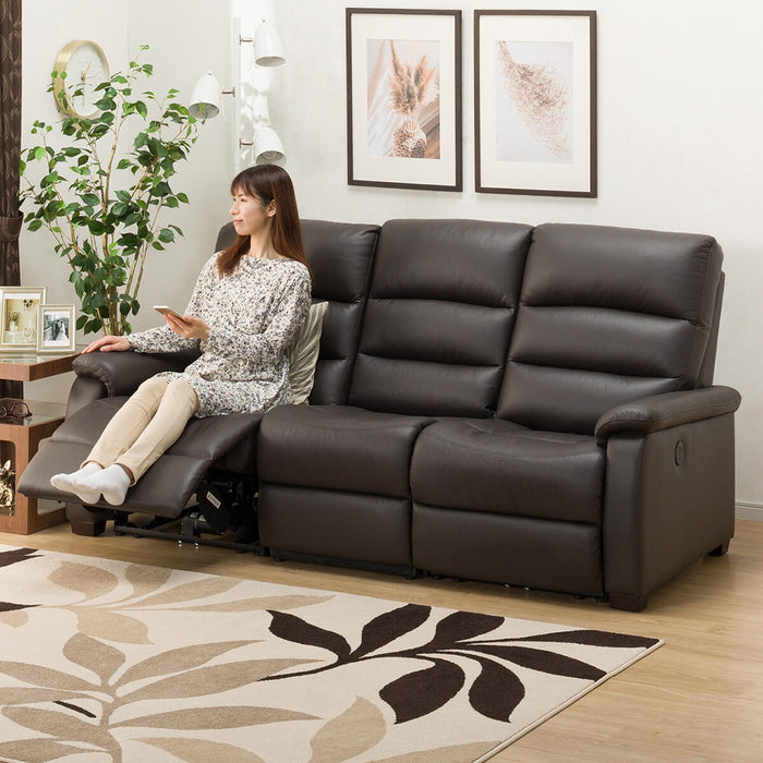 3 Seat Recliner Sofa N-Believa DBR2-SZN116 Leather