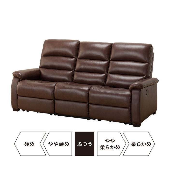 3 Seat Recliner Sofa N-Believa BR2-SCF66 TK Leather