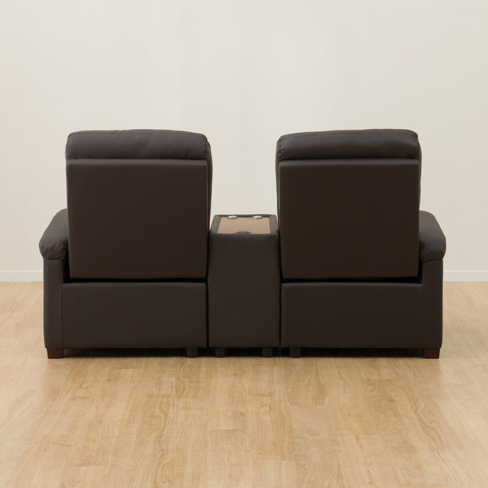 2S Sofa N-Believa DBR2-SZN116 Leather with Storage Table