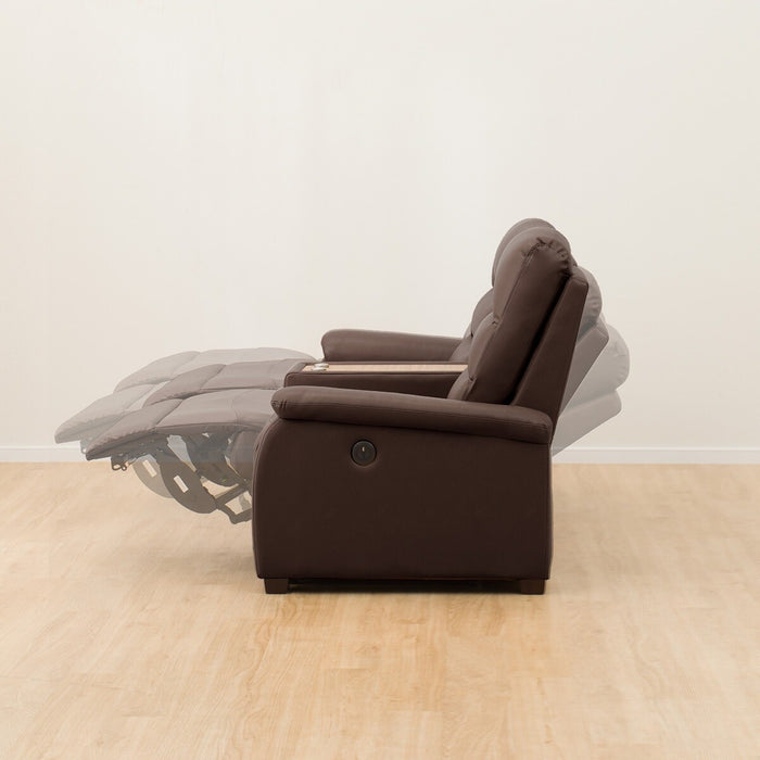 2S Sofa N-Believa DBR2-SCF66 TK Leather with Storage Table