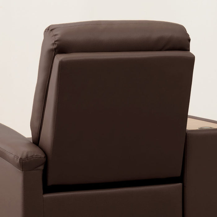 2S Sofa N-Believa DBR2-SCF66 TK Leather with Storage Table