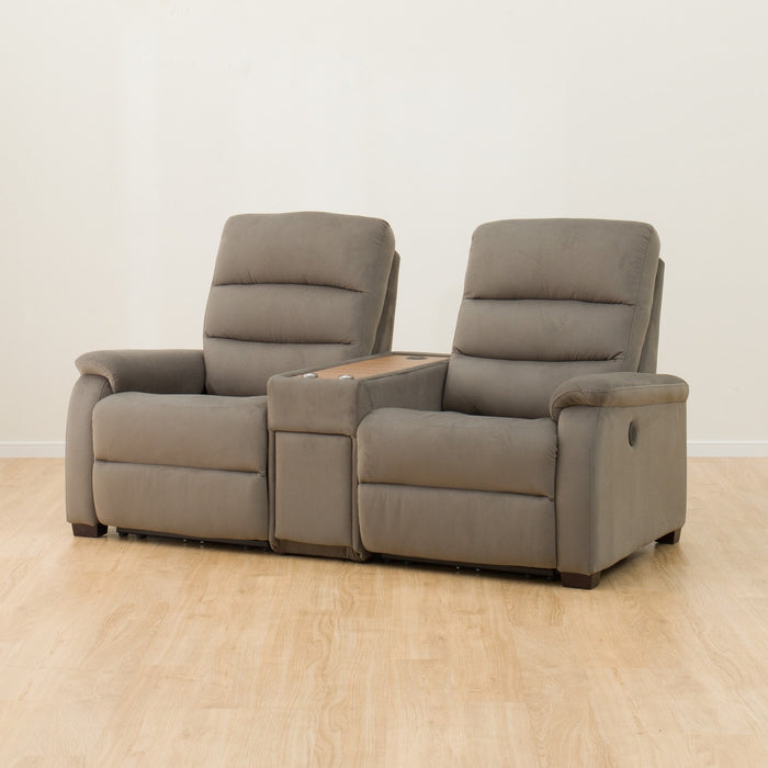 2S Sofa N-Believa Microfiber GY with Storage Table