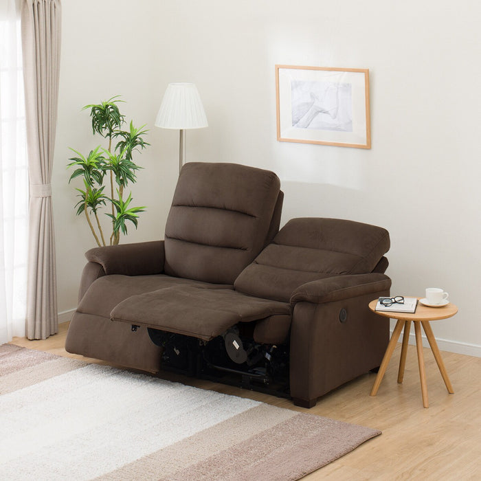 2P Electric Sofa N-Believa Microfiber DBR