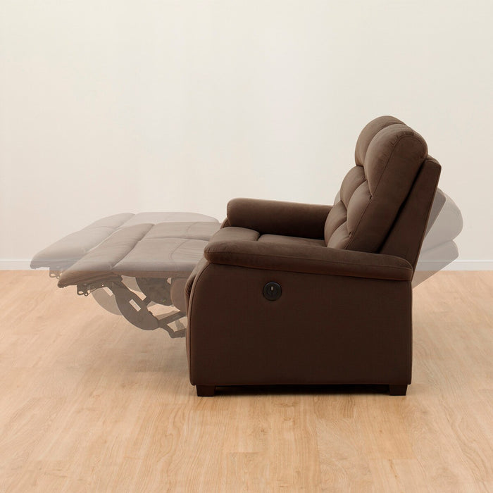 2P Electric Sofa N-Believa Microfiber DBR