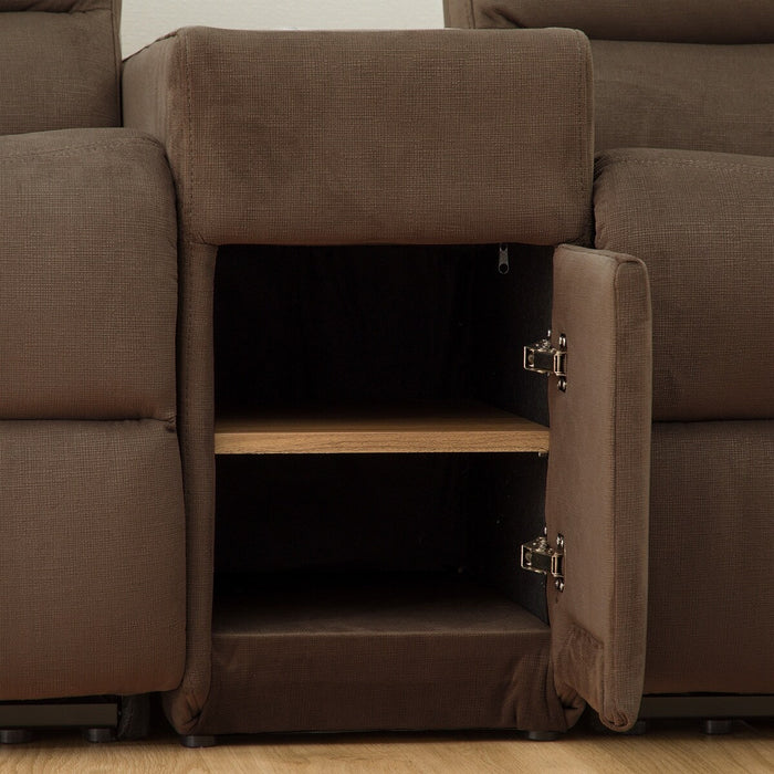 2S Sofa N-Believa Microfiber DBR with Storage Table