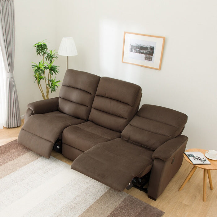 3 Electric 3P Sofa N-Believa Microfiber DBR