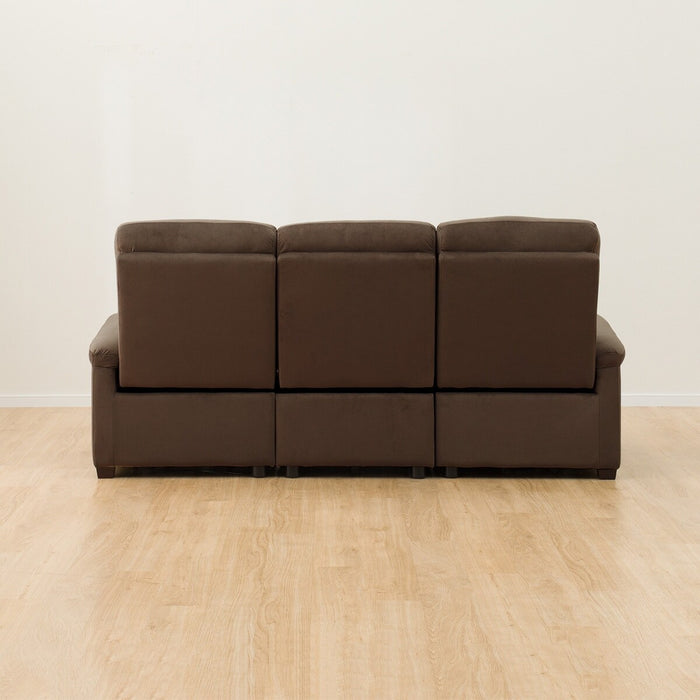 3 Electric 3P Sofa N-Believa Microfiber DBR