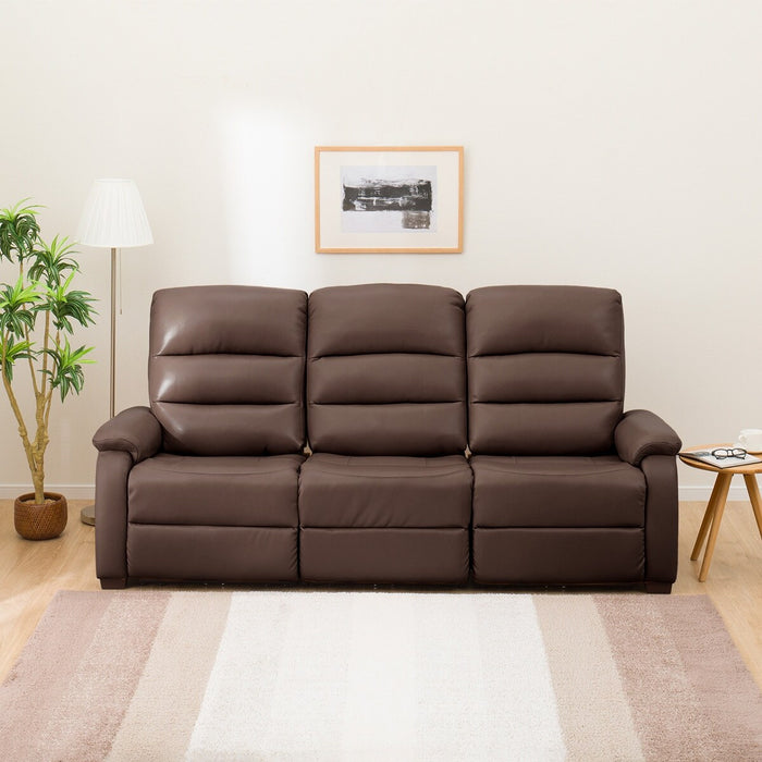 3 Electric 3P Sofa N-Believa DBR2-JHN76 TK Leather