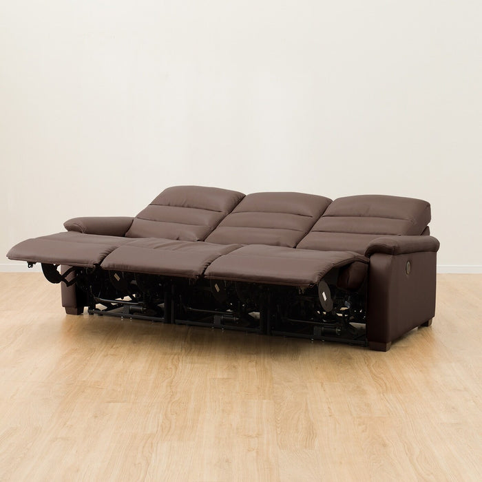 3 Electric 3P Sofa N-Believa DBR2-JHN76 TK Leather