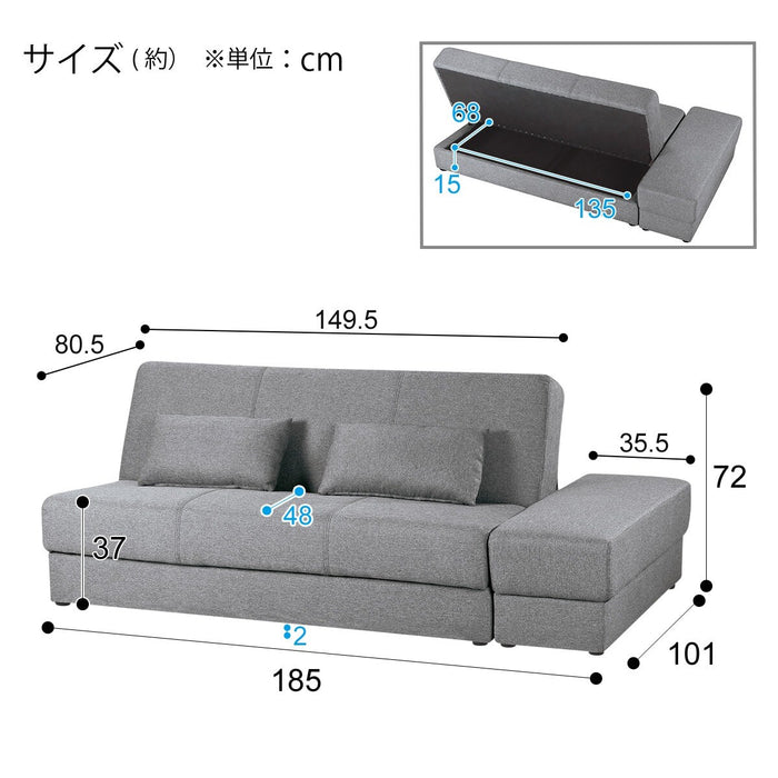 Containable Sofa-Bed Mobel 4 GY