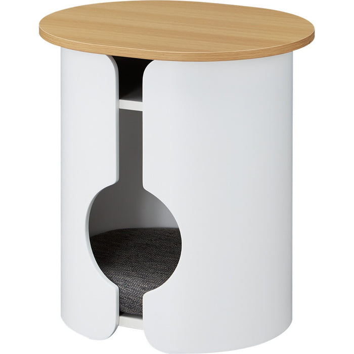 Side Table with Pet House AW10 WH