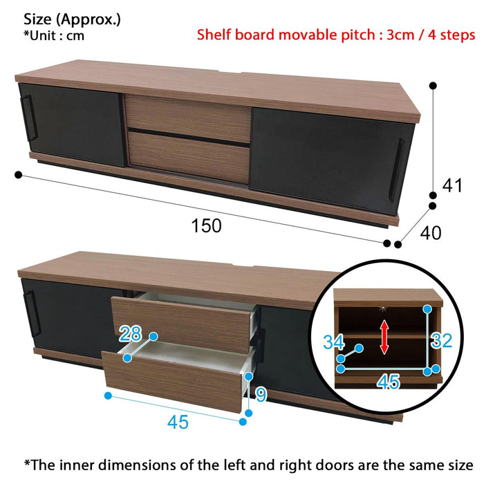 TV Cabinet Kloga 150LB MBR