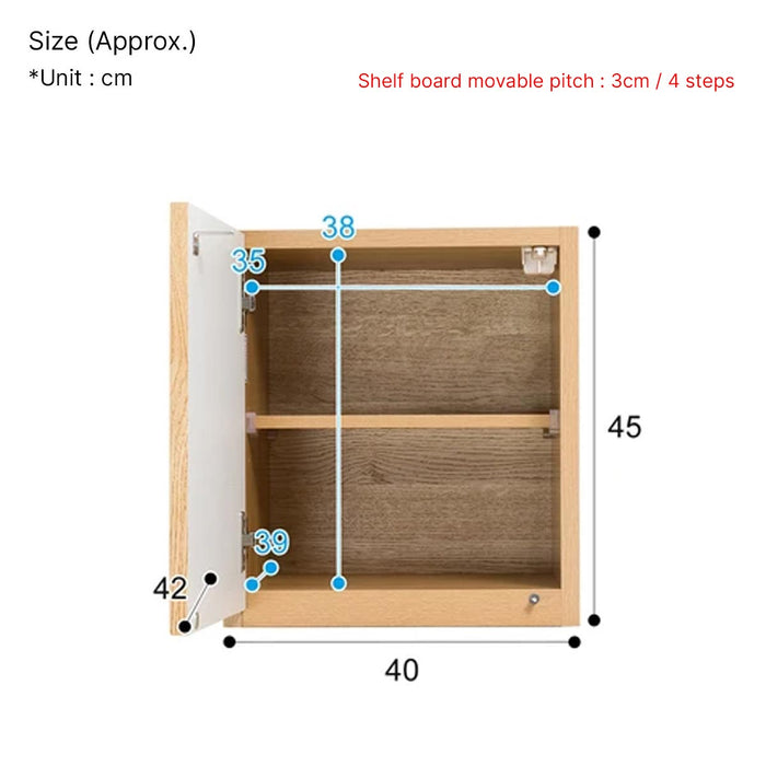 Upper Cabinet Porte 40U L LBR 2