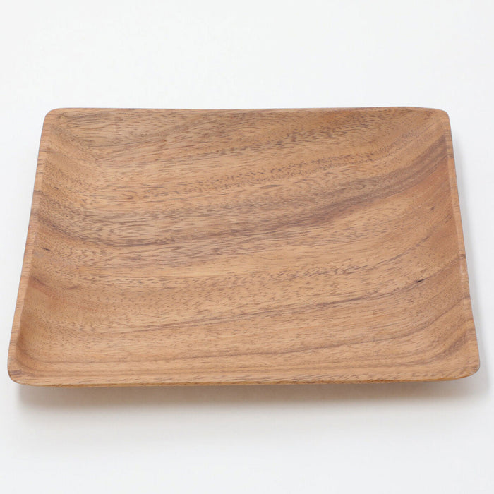 Acacia Square Plate 25CM