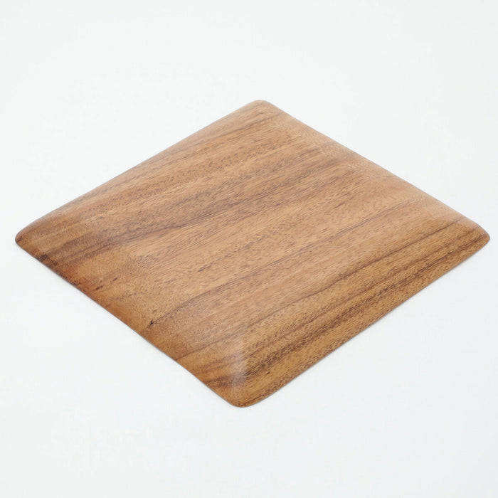 Acacia Square Plate 25CM