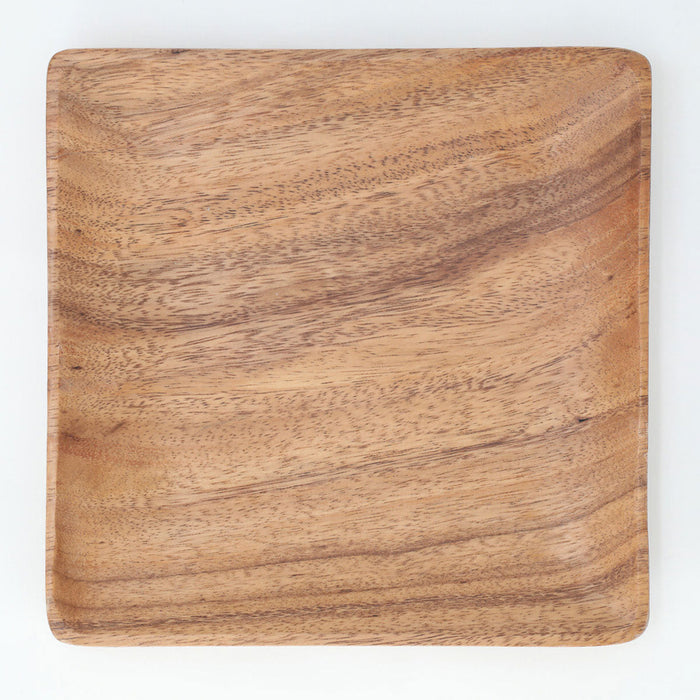 Acacia Square Plate 25CM