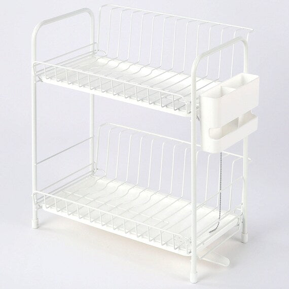 Dish Drainer Slim 2-Tier PP-2S WH